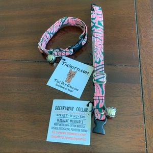 NWT Tiki Cat Collars, Handmade on Kauai, Set of 2